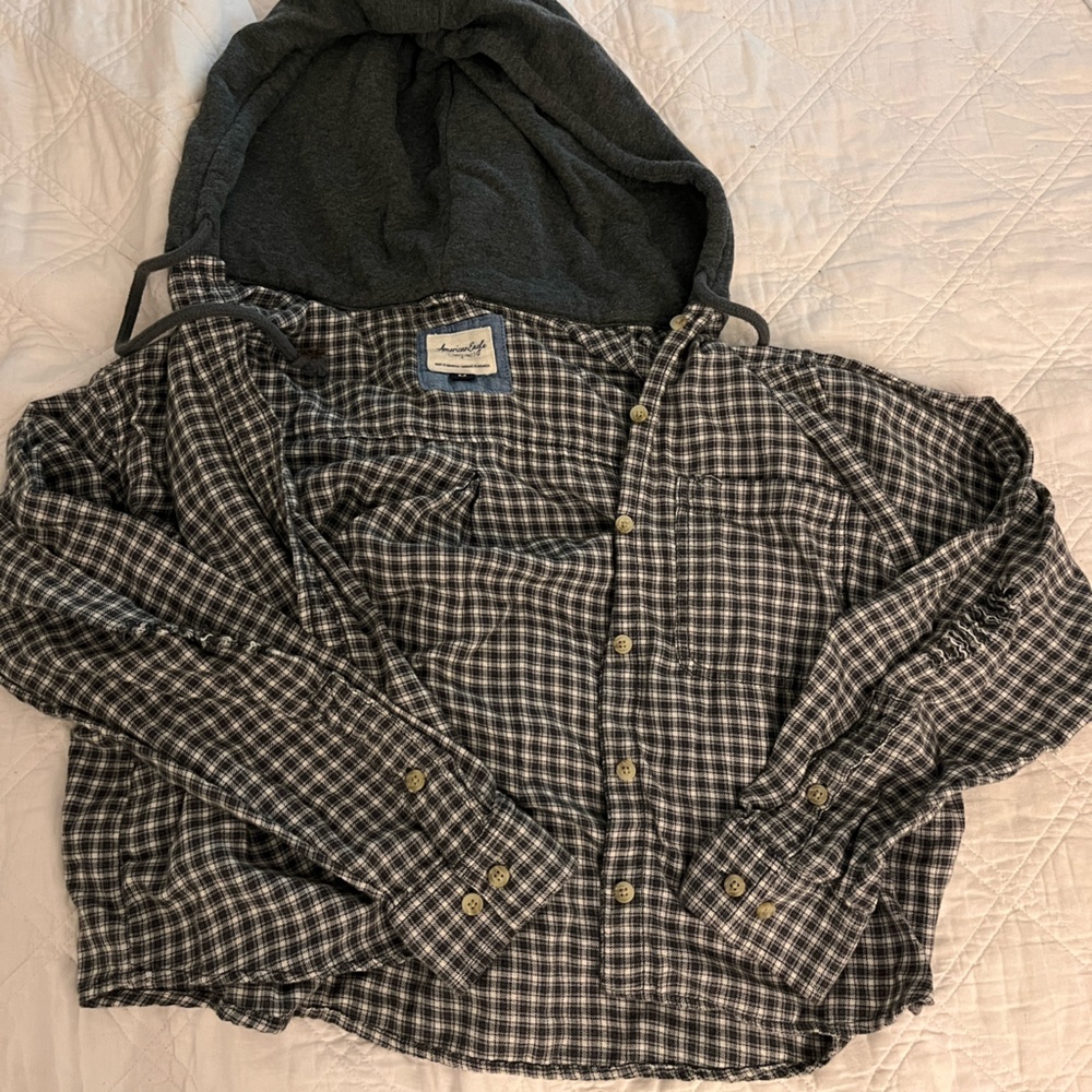 American eagle crop flannel